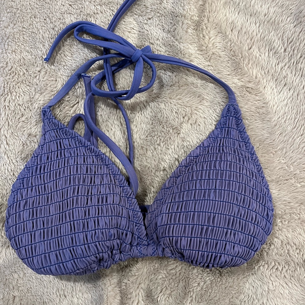 Blue Bikini Top, size Small